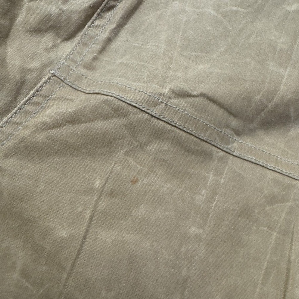 Flint and Tinder Flannel-Lined Waxed trucker Jacket Tan Mens Large Made in USA - Picture 8 of 10